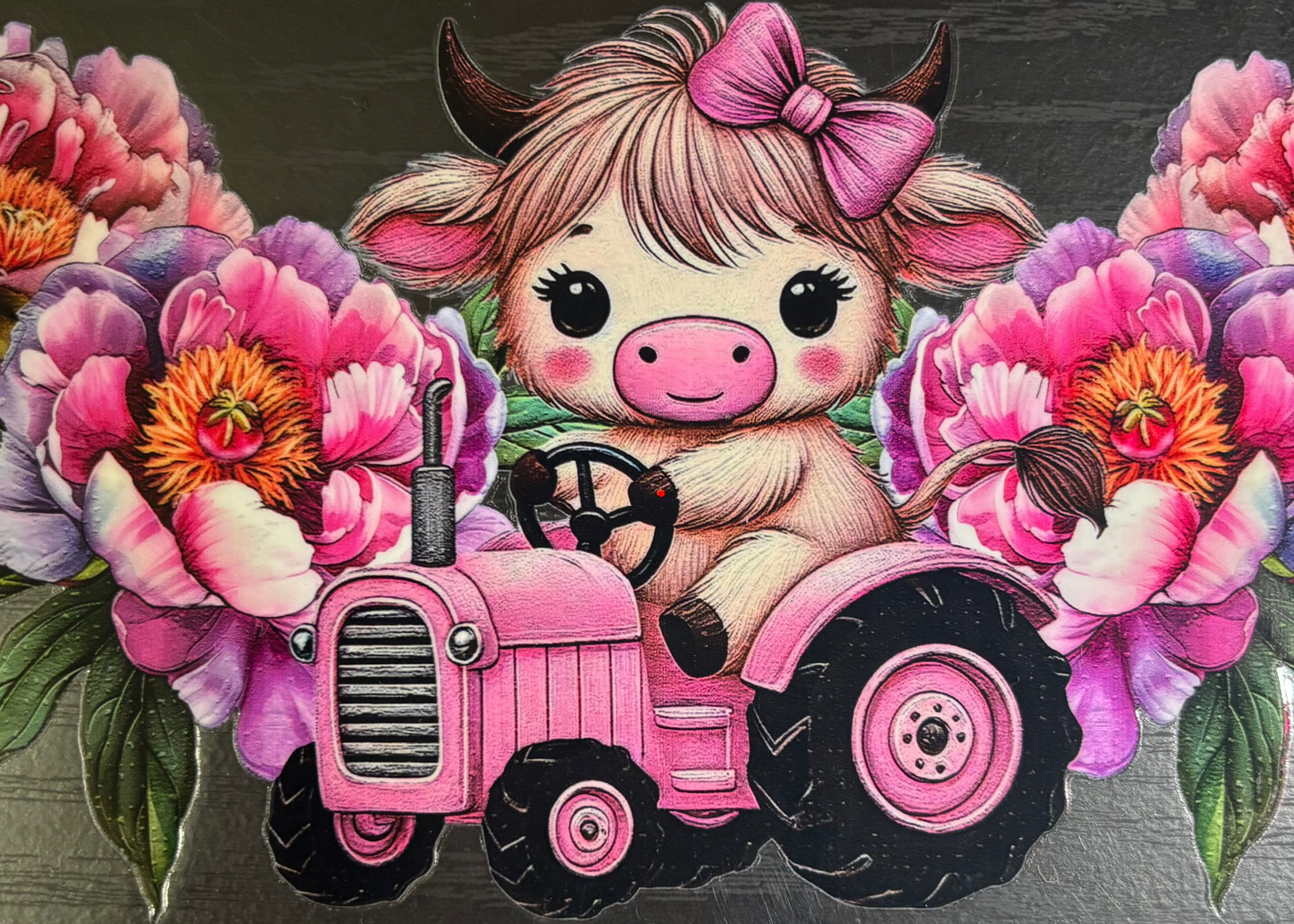 Pink Cow Tractor