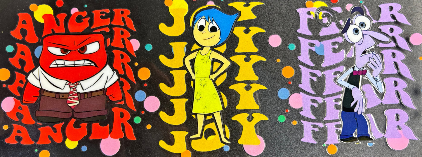 Inside Out- anger, joy,fear